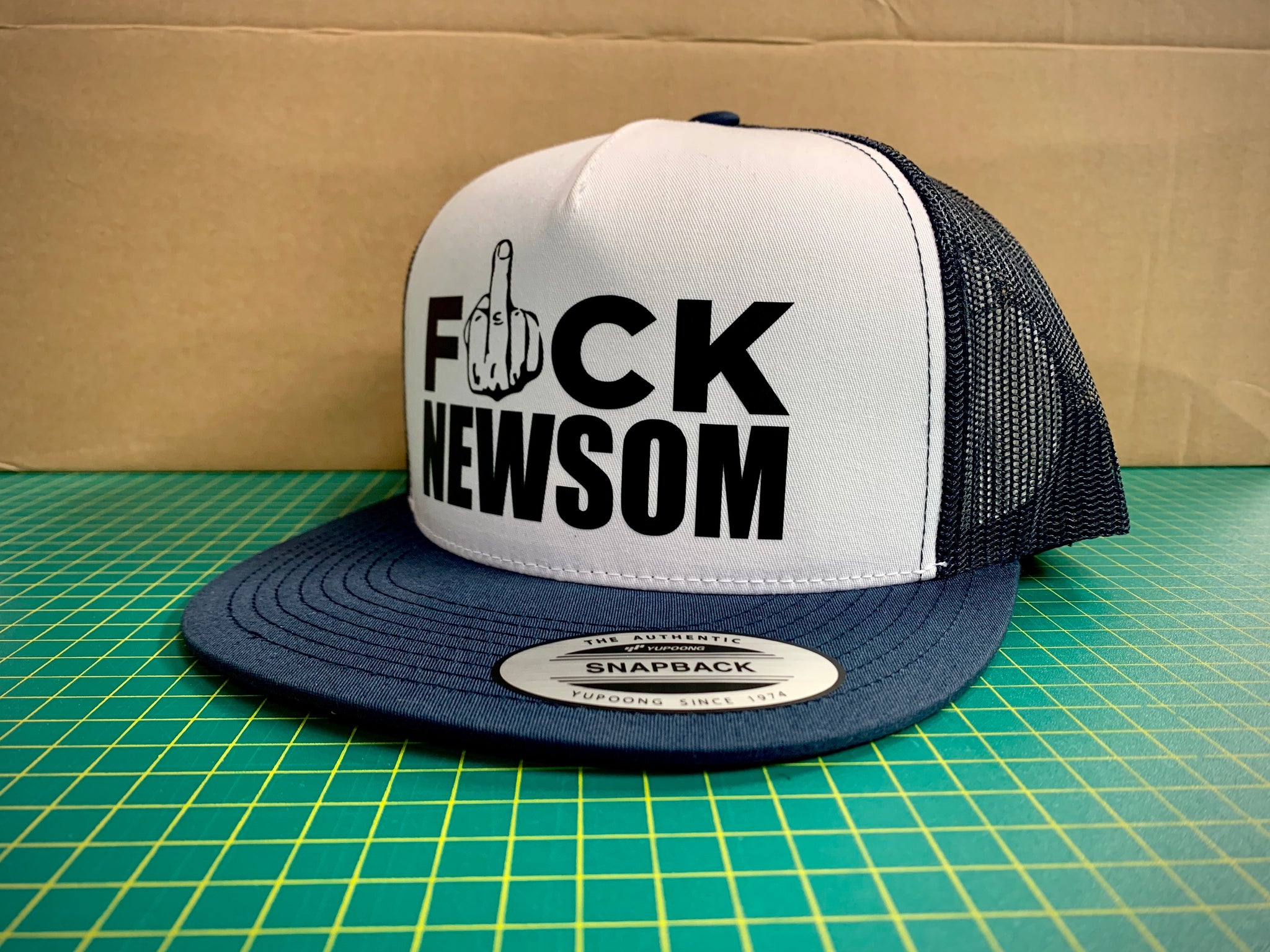 F*ck Newsom - Navy/White