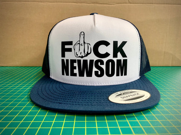 F*ck Newsom - Navy/White